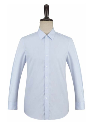 MTG-119藍條男長袖襯衫